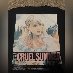 Cruel Summer Graphic Black Tee